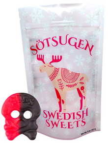 Bubs Raspberry Licorice Skull
