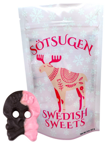 Bubs Foamy Raspberry/Licorice Skull