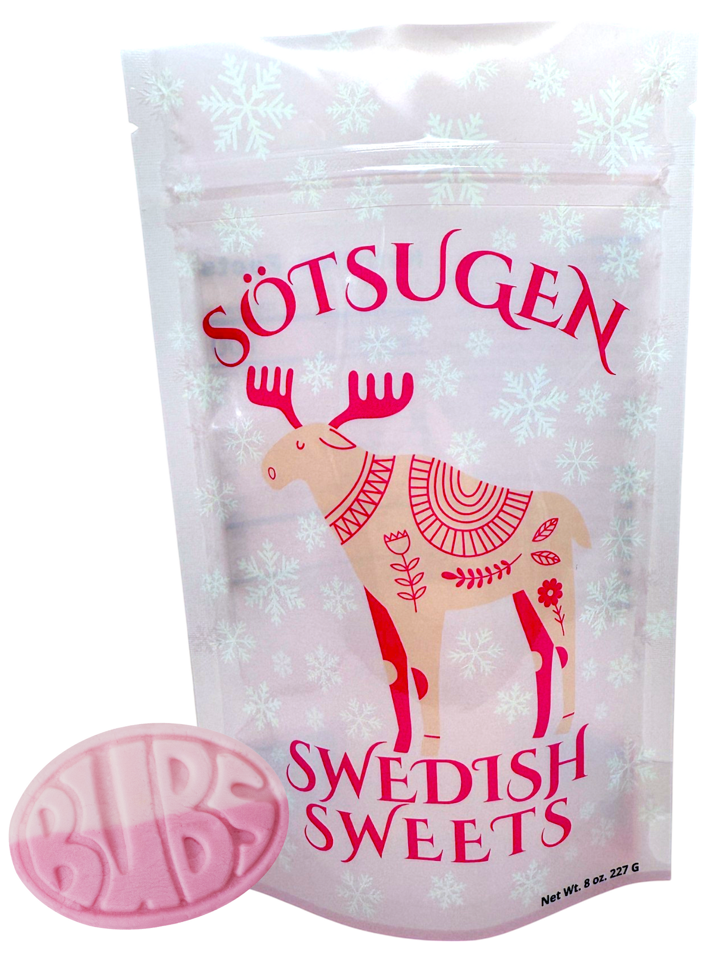 Bubs Wild Foamy Strawberry Pomegranate Oval