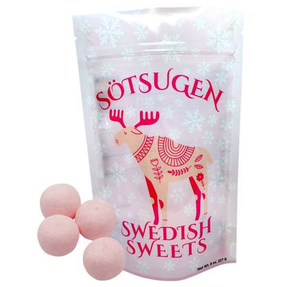 Chewy strawberry bites Swedish candy 1/2 lb bag – soft strawberry sweets from Swedish Sweets USA