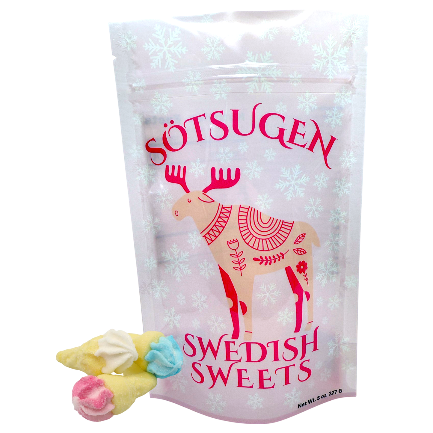 Ice cream cones marshmallow swedish sweets fast shipping inside united states