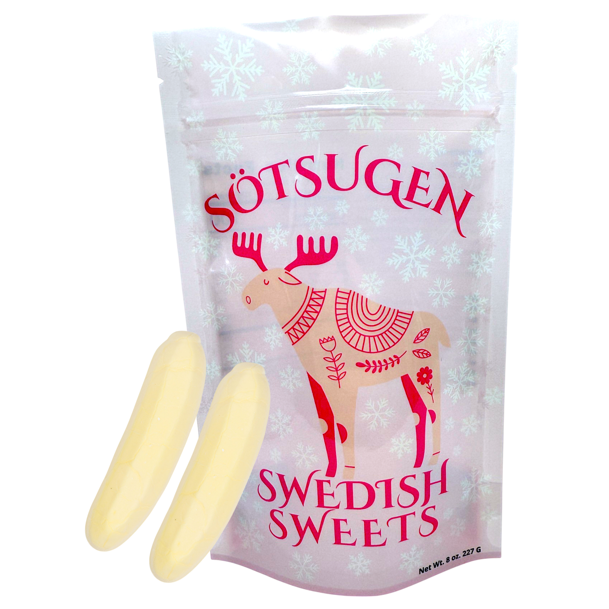 Banana marshmallows Swedish candy – soft banana-flavored marshmallows from Swedish Sweets USA